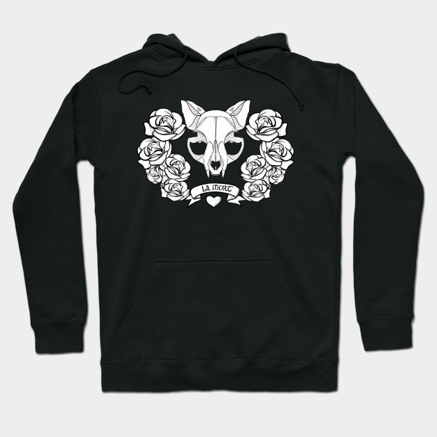 La Mort (white) Hoodie by Katacomb